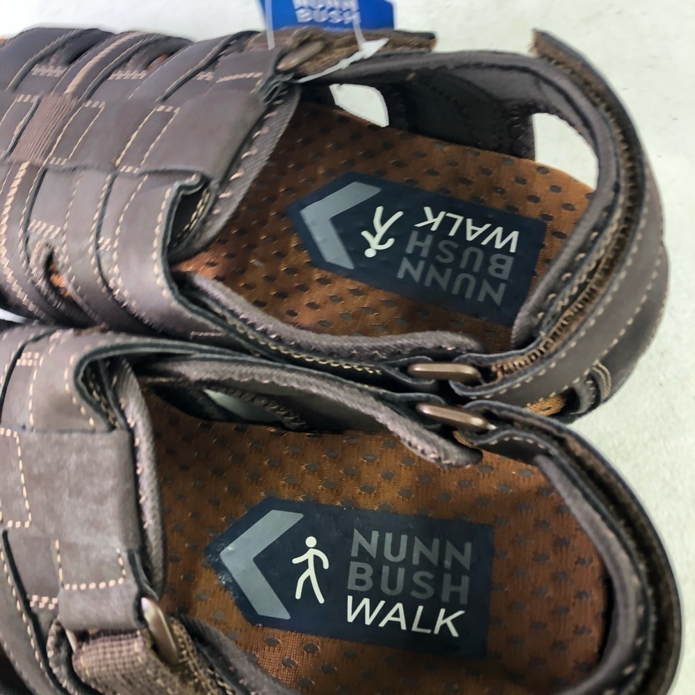 Nunn Bush Riobravo Brown Sandal Walking Shoes - Picture 6 of 9